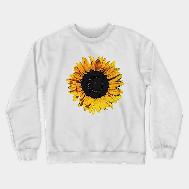 Sunflower Crewneck Sweatshirt by agnesewho